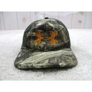 Under Armour Hat Cap Snap Back Green Camo Camouflage One Size Hunting Mens